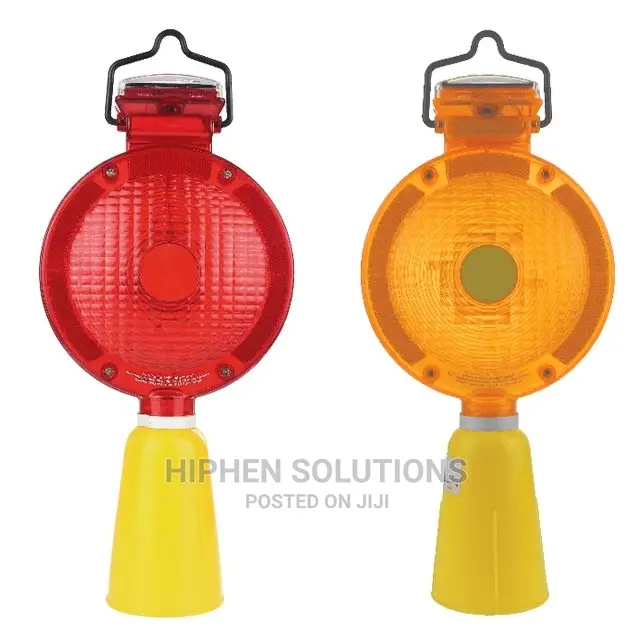Solar LED Beacon Flashing Barricade Lamp