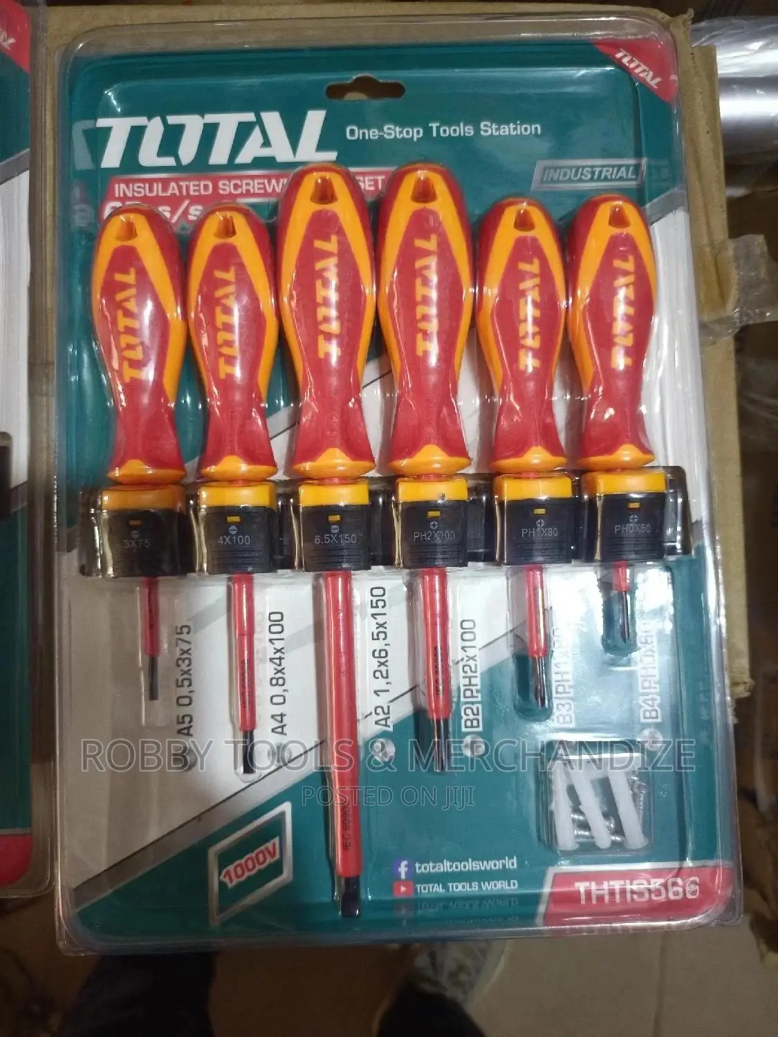 Total Insulated Screwdriver Set (6pcs)