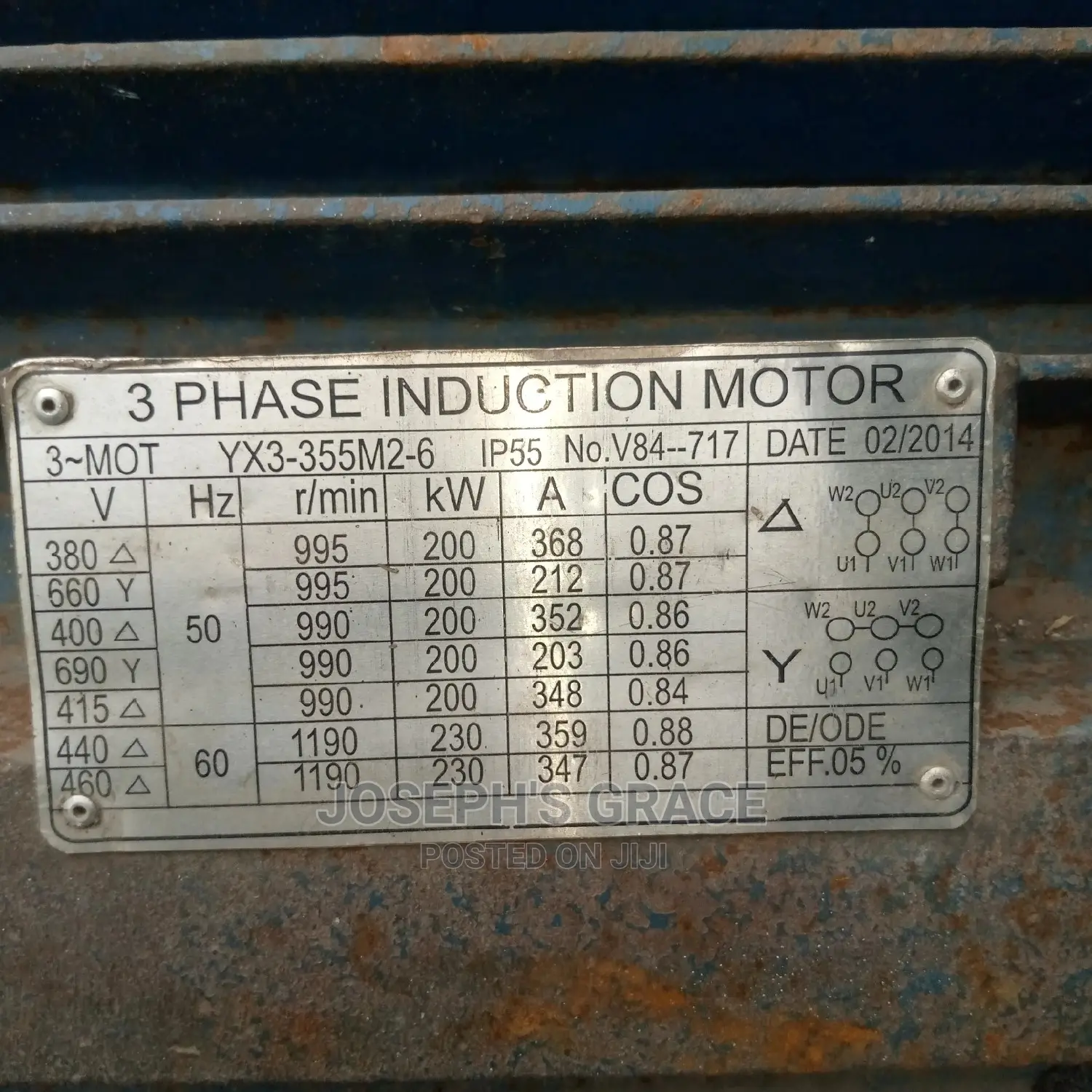 300hp Electric AC Motor.(230kw)