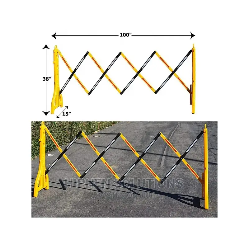 Plastic Extensible Barrier Expandable Road Safety Barricade