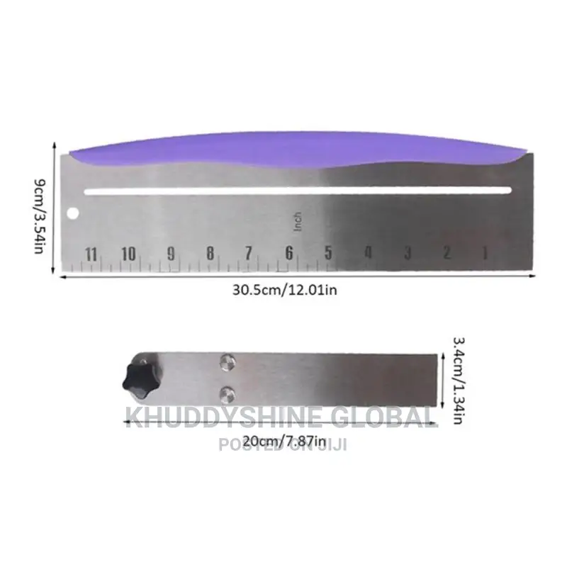 Stainless Steel Adjustable Cake Scraper Cake Smooth Spatula