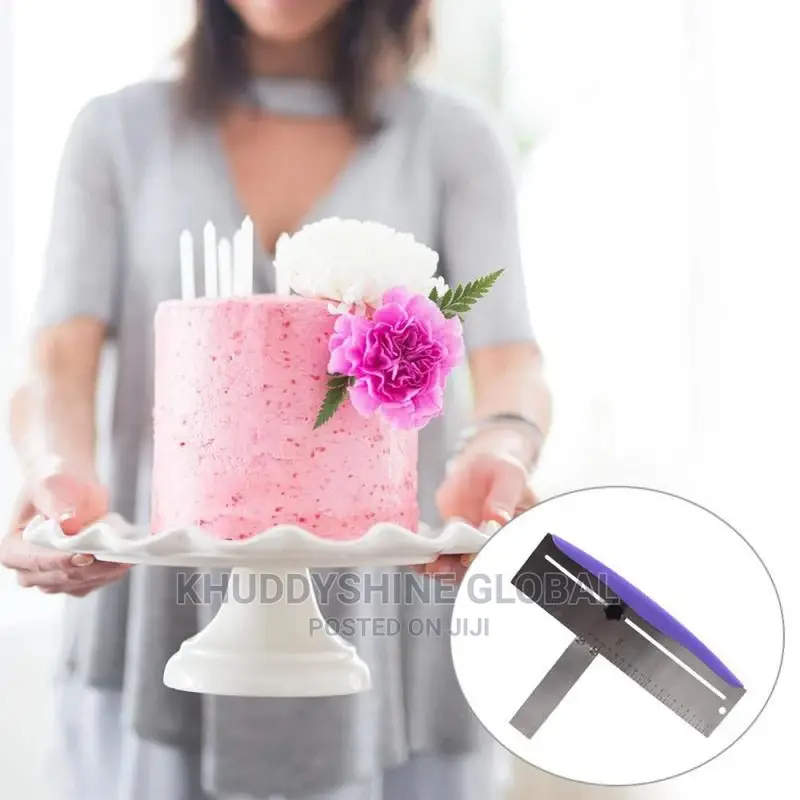 Stainless Steel Adjustable Cake Scraper Cake Smooth Spatula