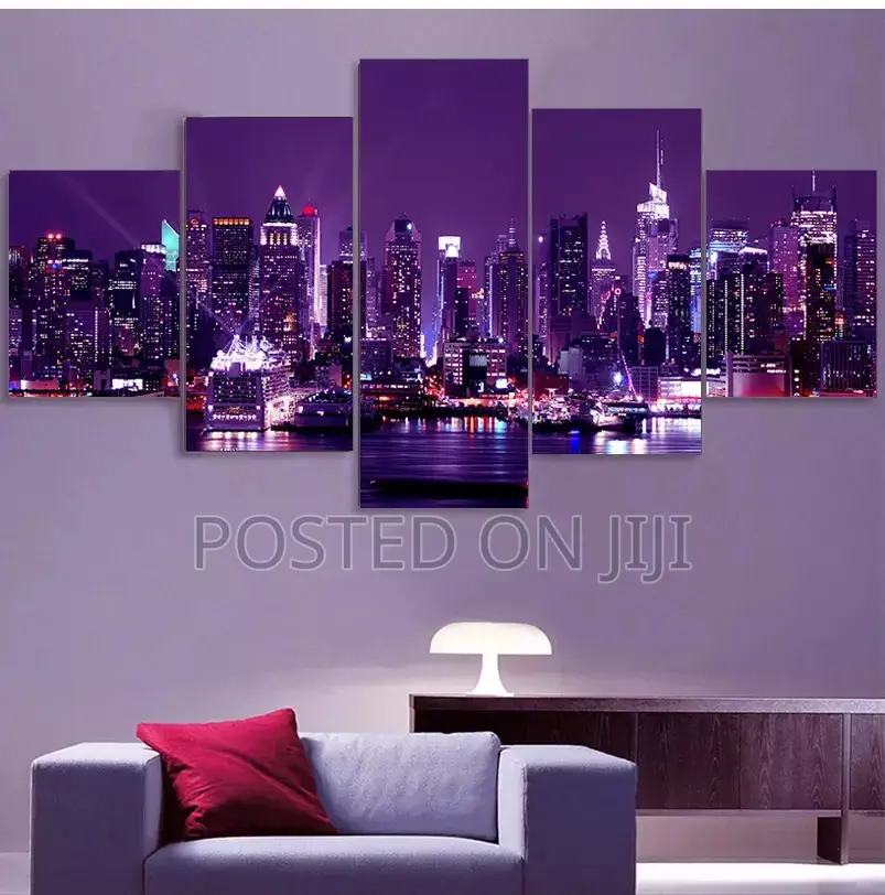 5 Pieces New York City Construction Scenery Pictures