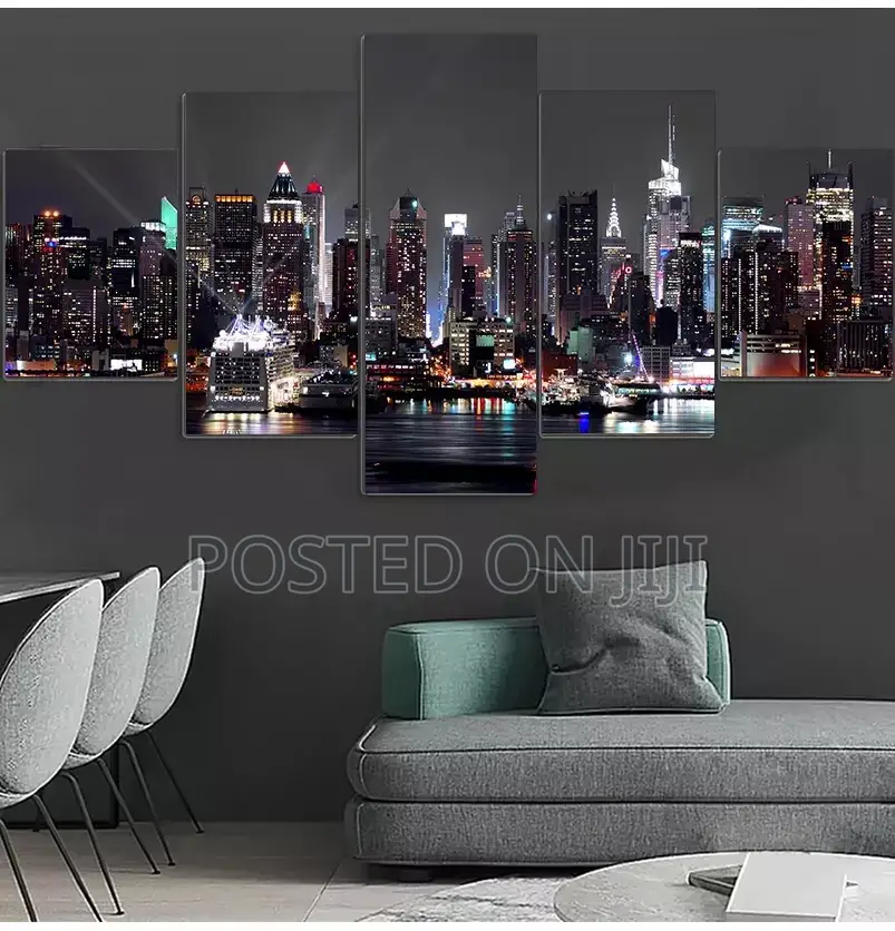 5 Pieces New York City Construction Scenery Pictures
