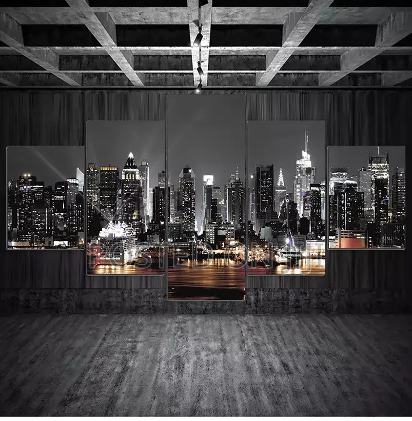 5 Pieces New York City Construction Scenery Pictures
