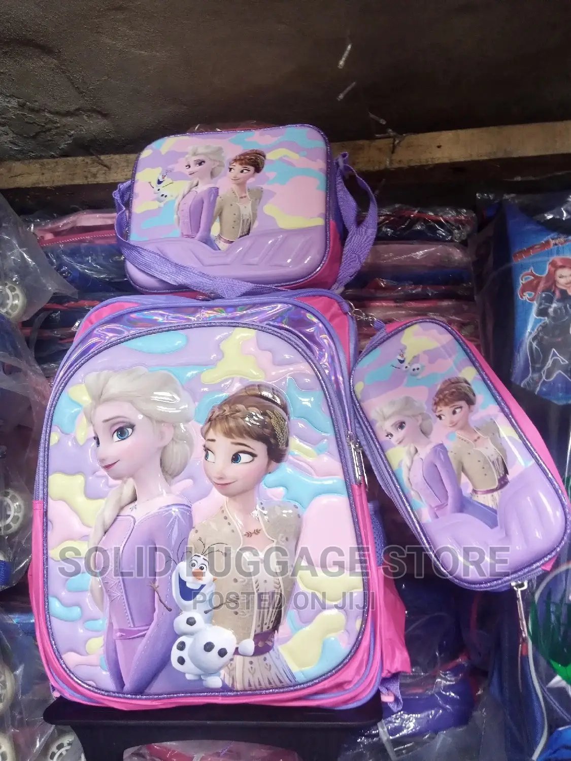 Children Trolley School Bag and Lunch Bag
