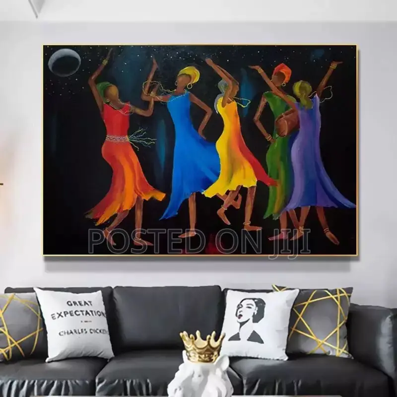 Abstract African Dancing Women Figure Art