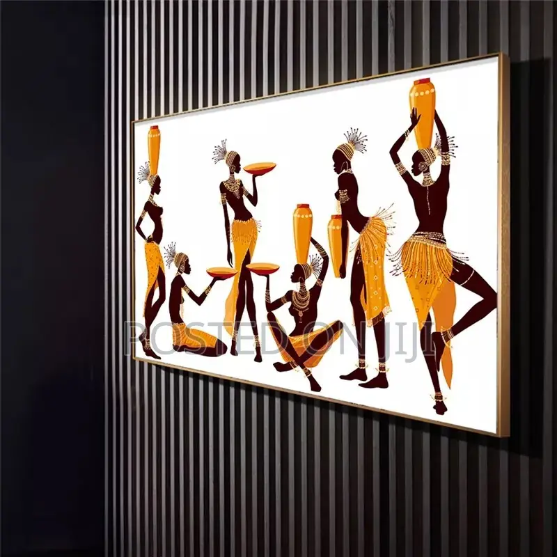 Abstract African Women Canvas Painting Print