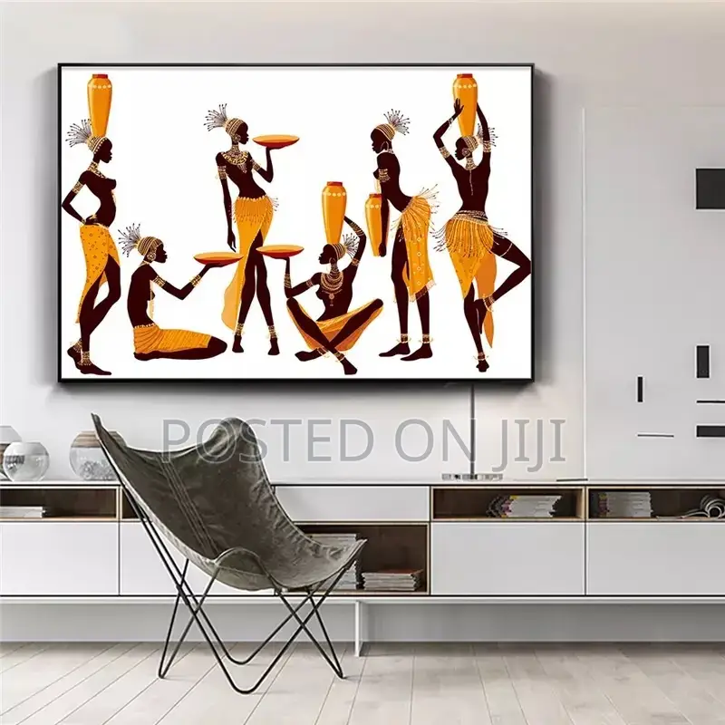 Abstract African Women Canvas Painting Print