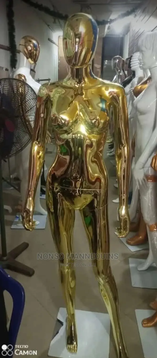Full Female Chrome Gold Size 8 Body Mannequins