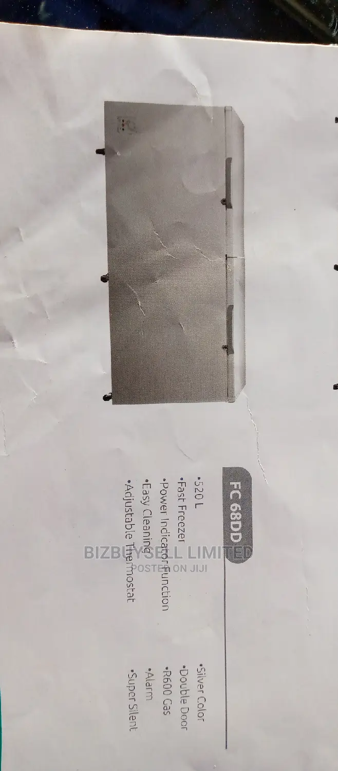 520l Double Doors Hisens Chest Freezer.