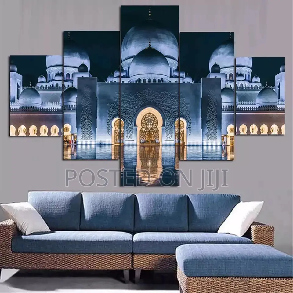 5 Panel Islam Mosque Landscape Pictures