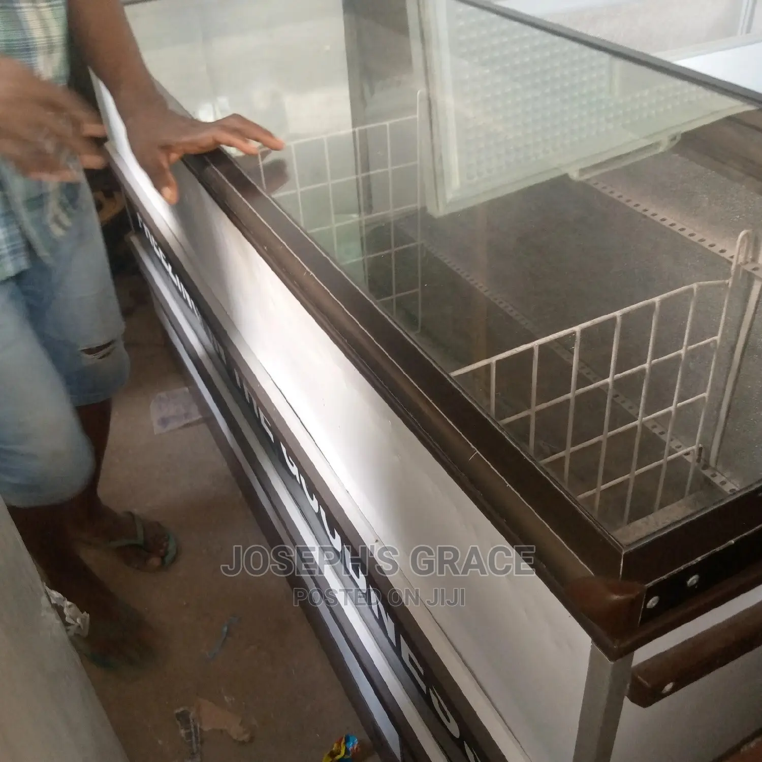 Industrial Open Display Freezer.