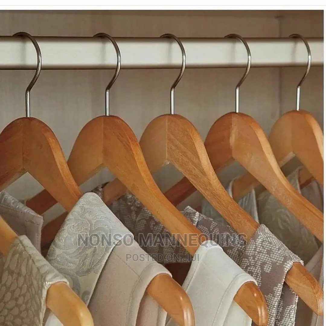 10 Pieces Wood Clothes Hangers High Quality