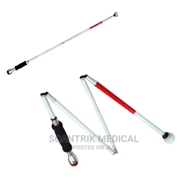 Aluminium White Walk Blind Walking Stick