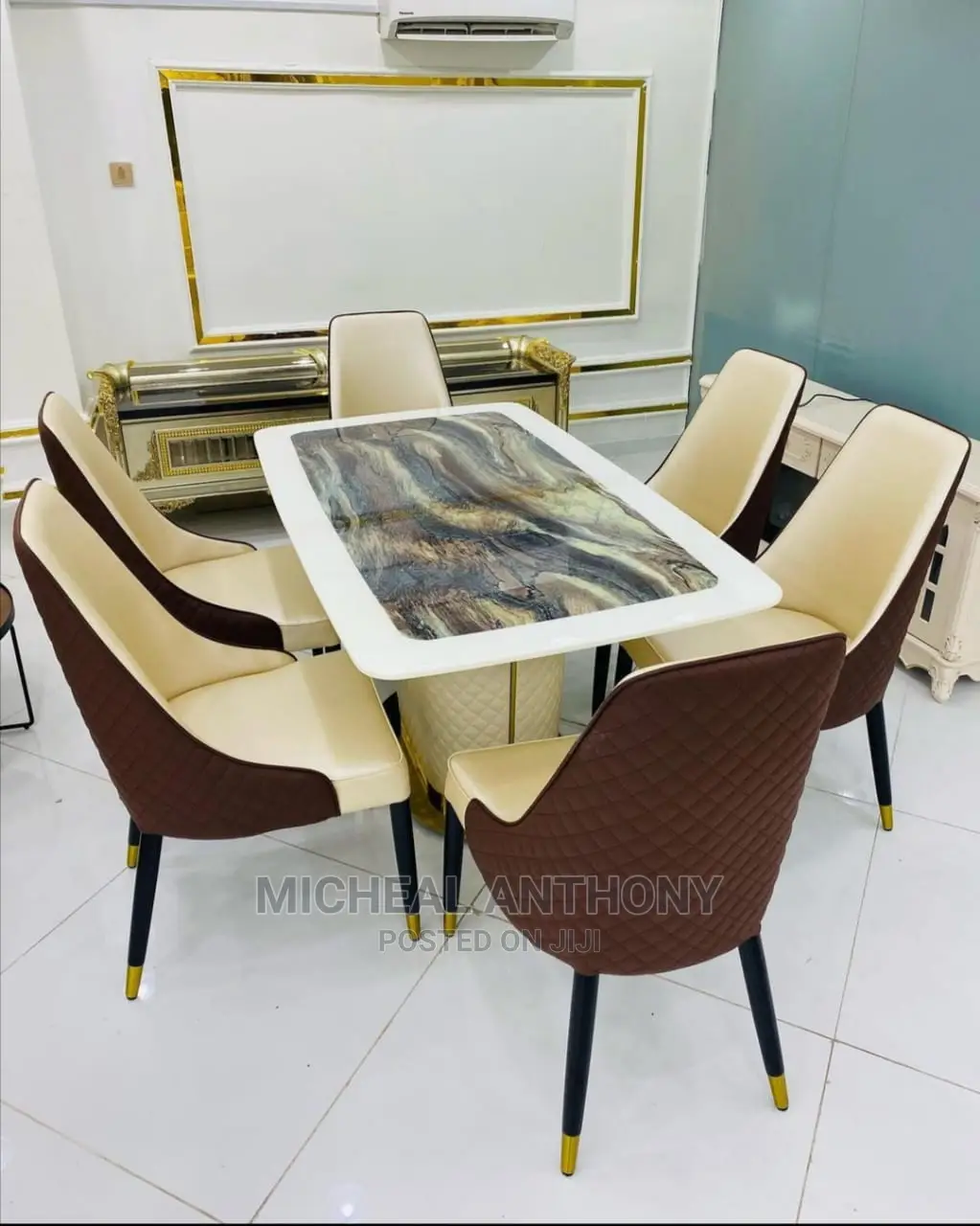 Turkey Marble Dinning by 6