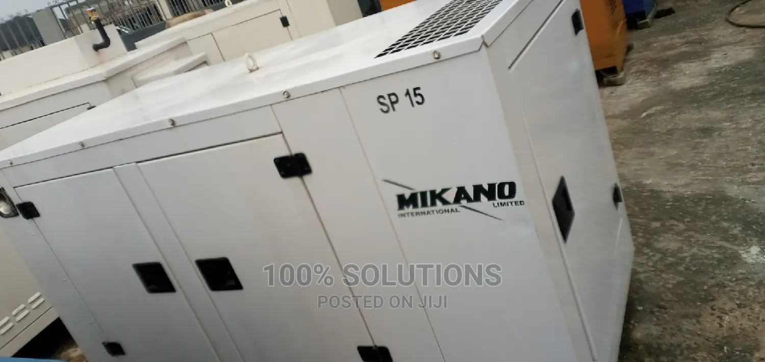 15KVA Perkins (Mikano) Sound Proof Generator for Sale.