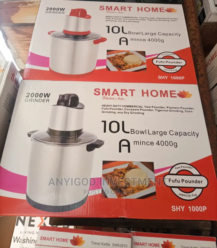Smart Home 10L Large Capacity Yam Pounder 2000watts