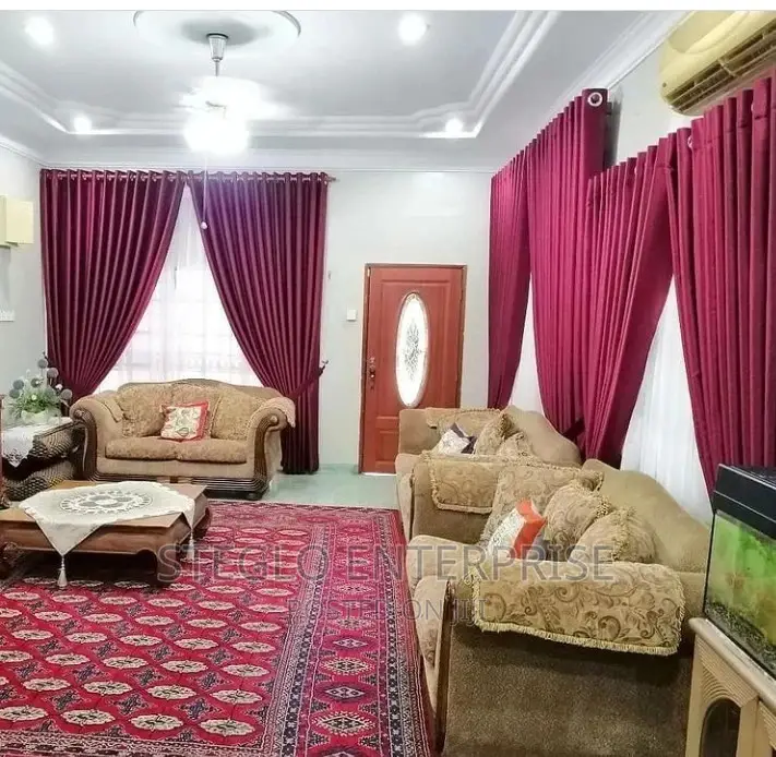 High Quality Burgundy Turkish Curtains