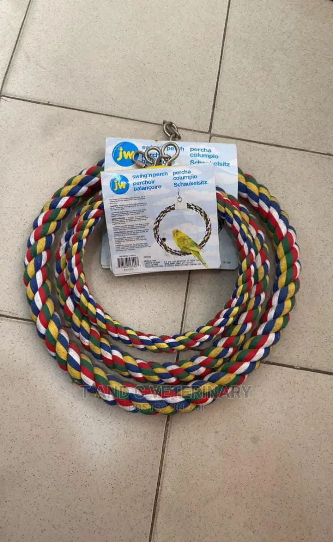 Swing and Perch Bird Parrot Toy Set of 3