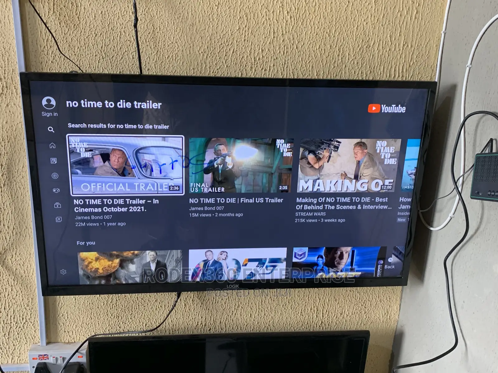 40-Inch UK Used LOGIK UHD Smart TV for Sale