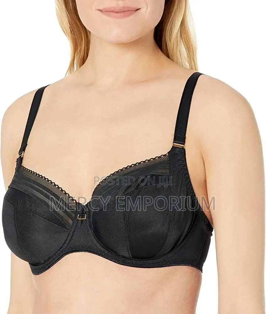 Side Support Black Bra. Non Padded Black Bra. Size 34DD Bra