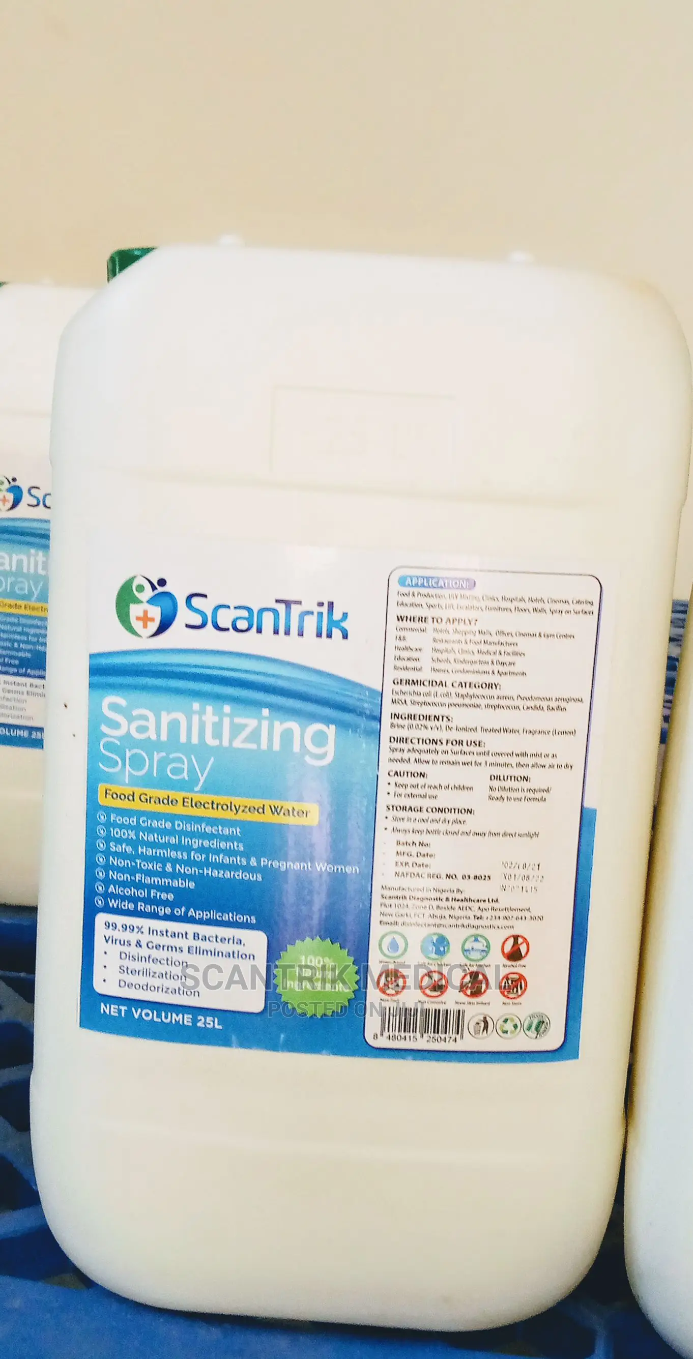 Scantrik Medical Disinfecting Spray 25ltr