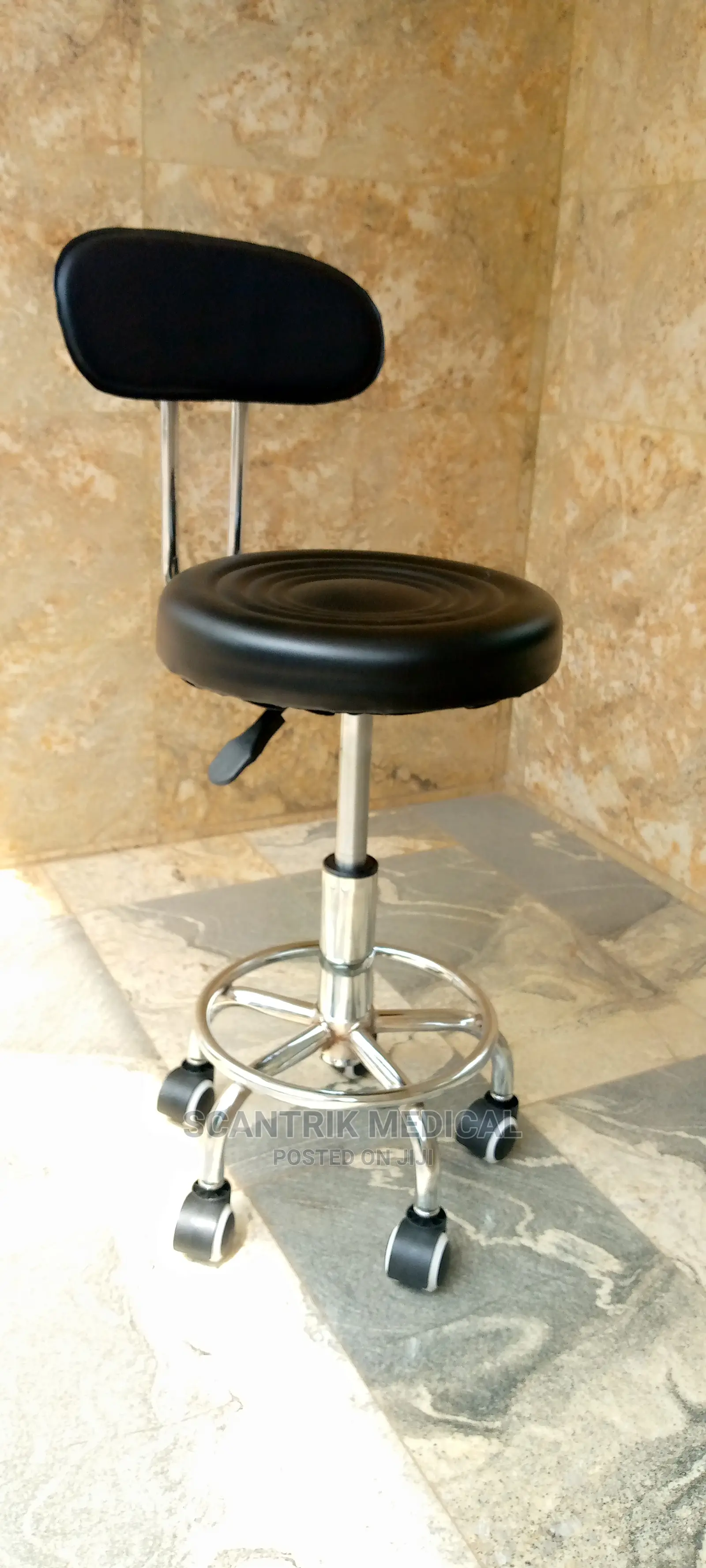 High- Adjustable Laboratory Chair With Backrest