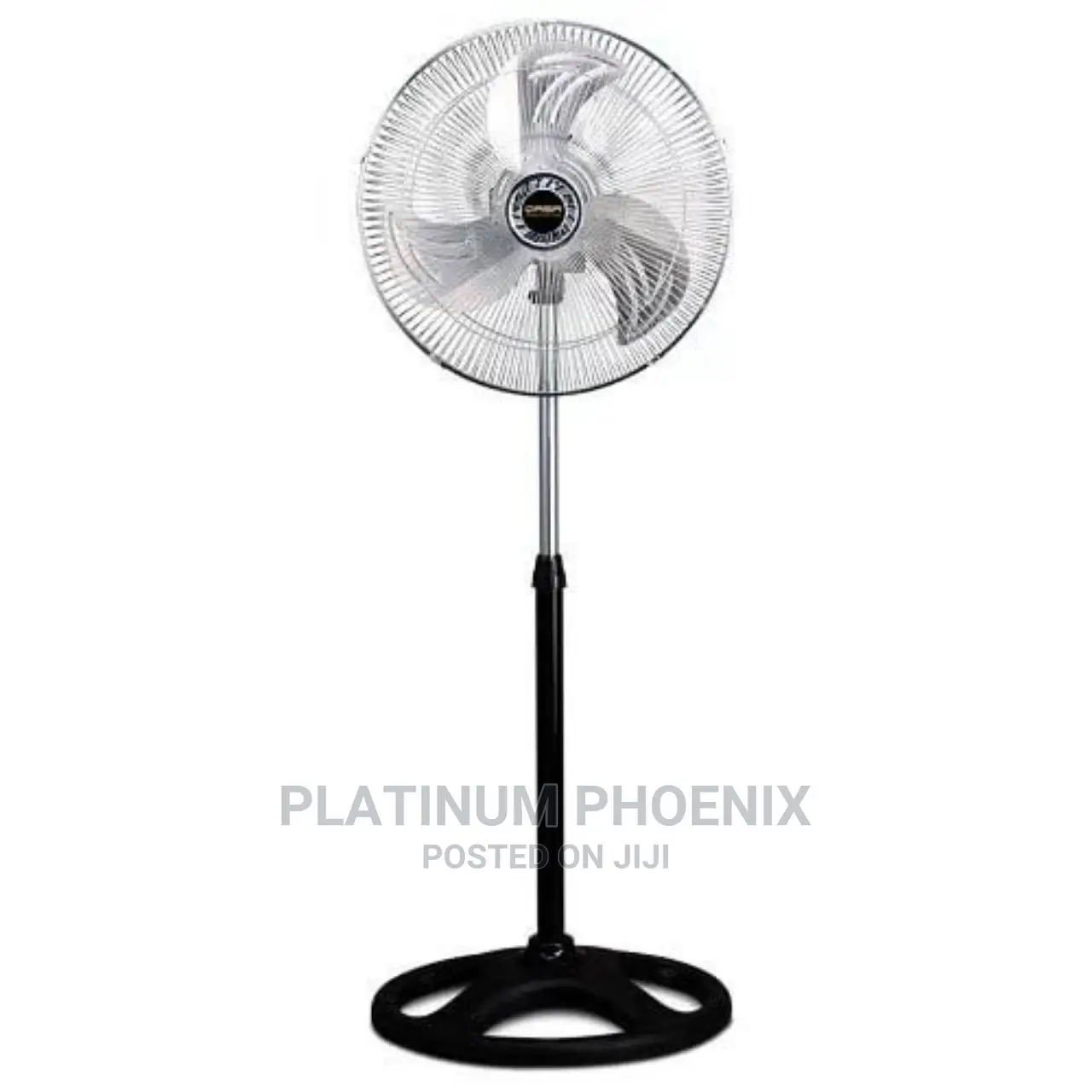 18" Qasa Standing Fan With Stainless Steel Blades