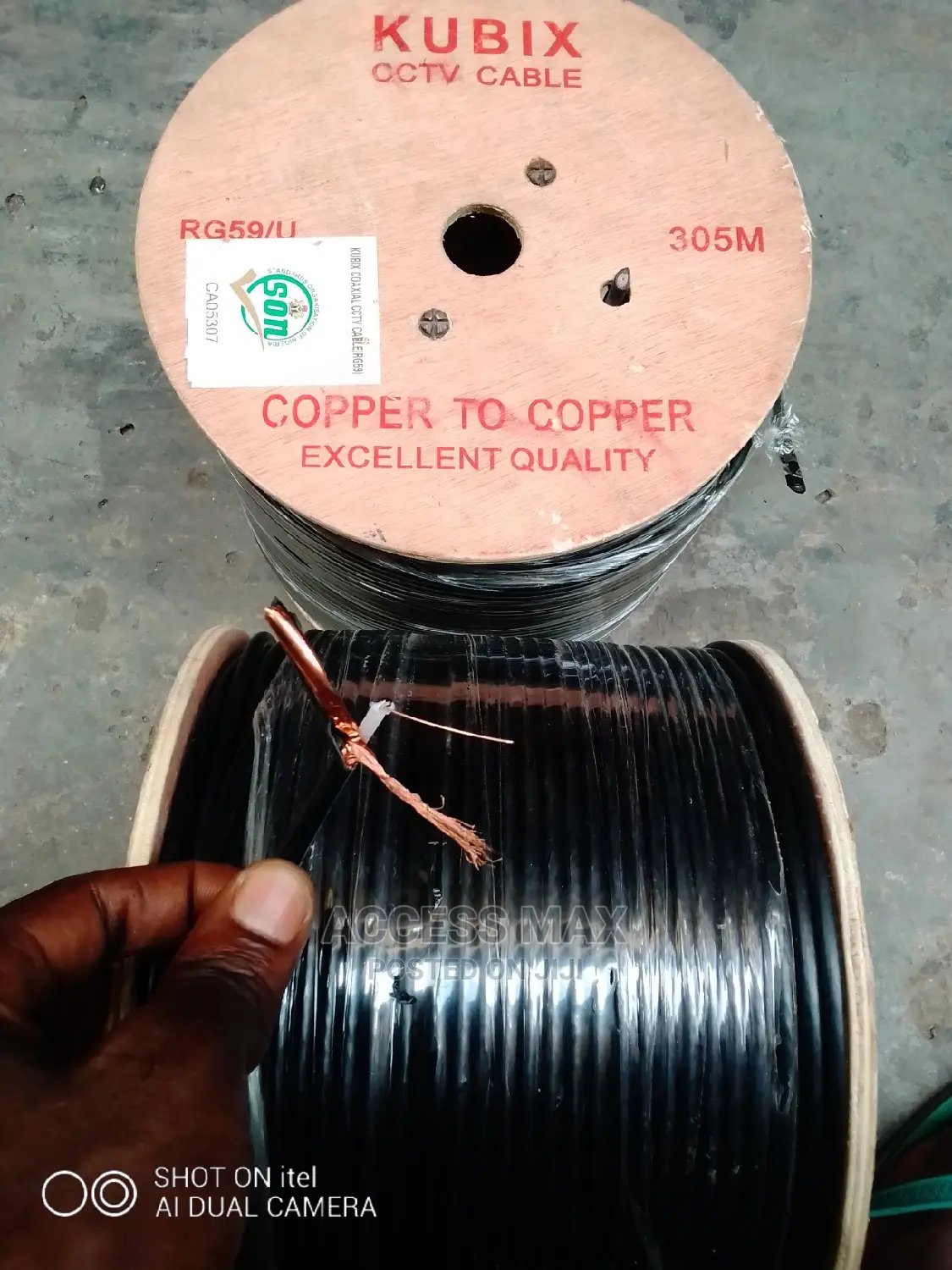 100% Copper .Rg59 Signal Cable for Camera.