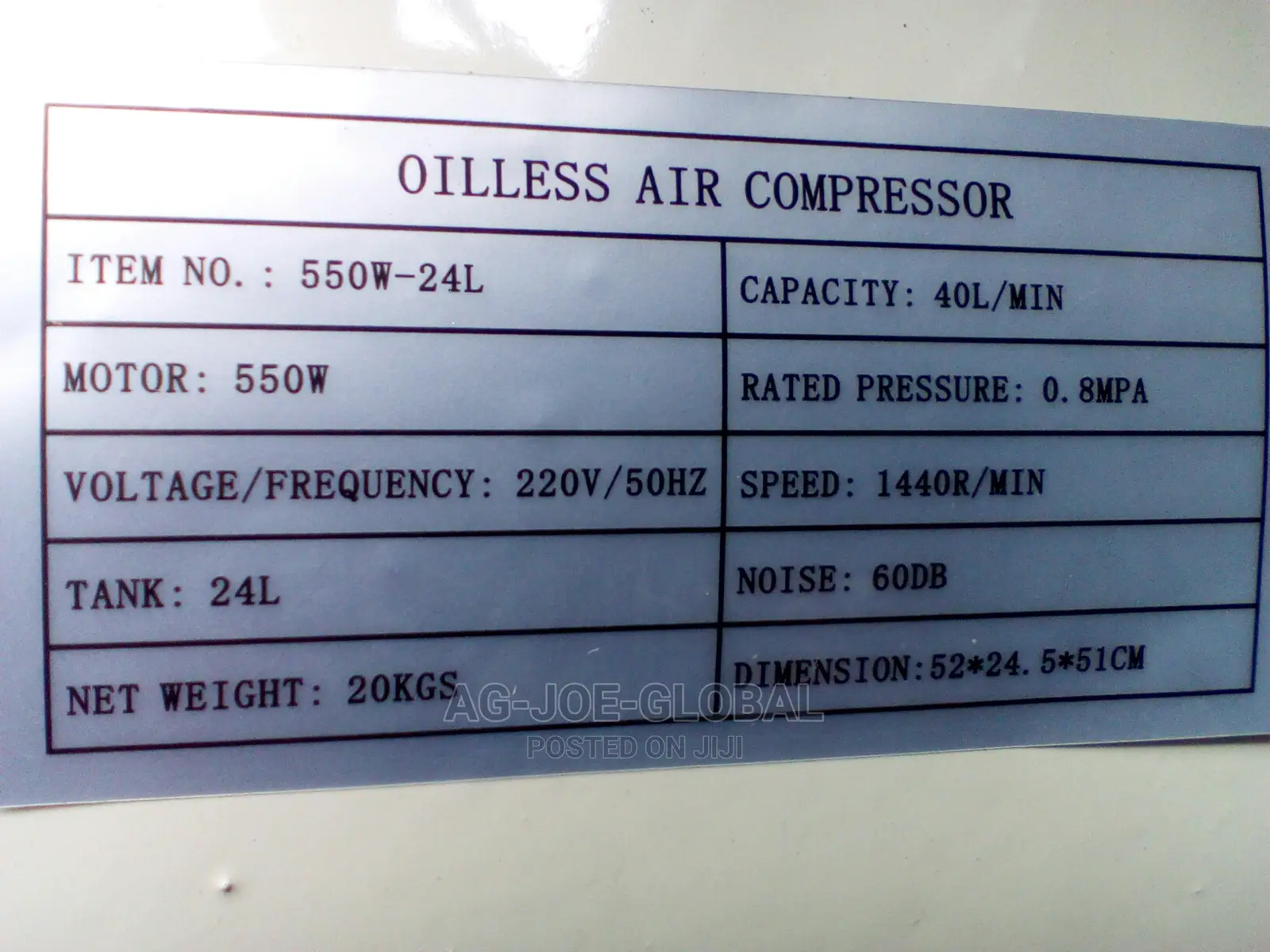 Air Compressor 220V