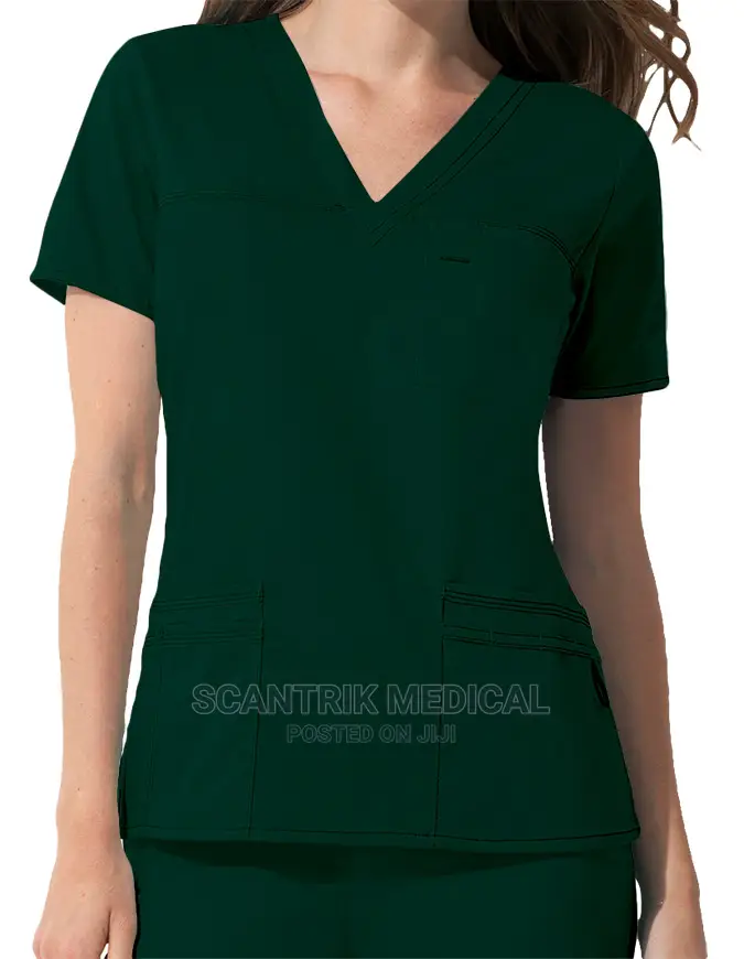 Men's Cotton Green Surgeon Scrub Suit (Large)