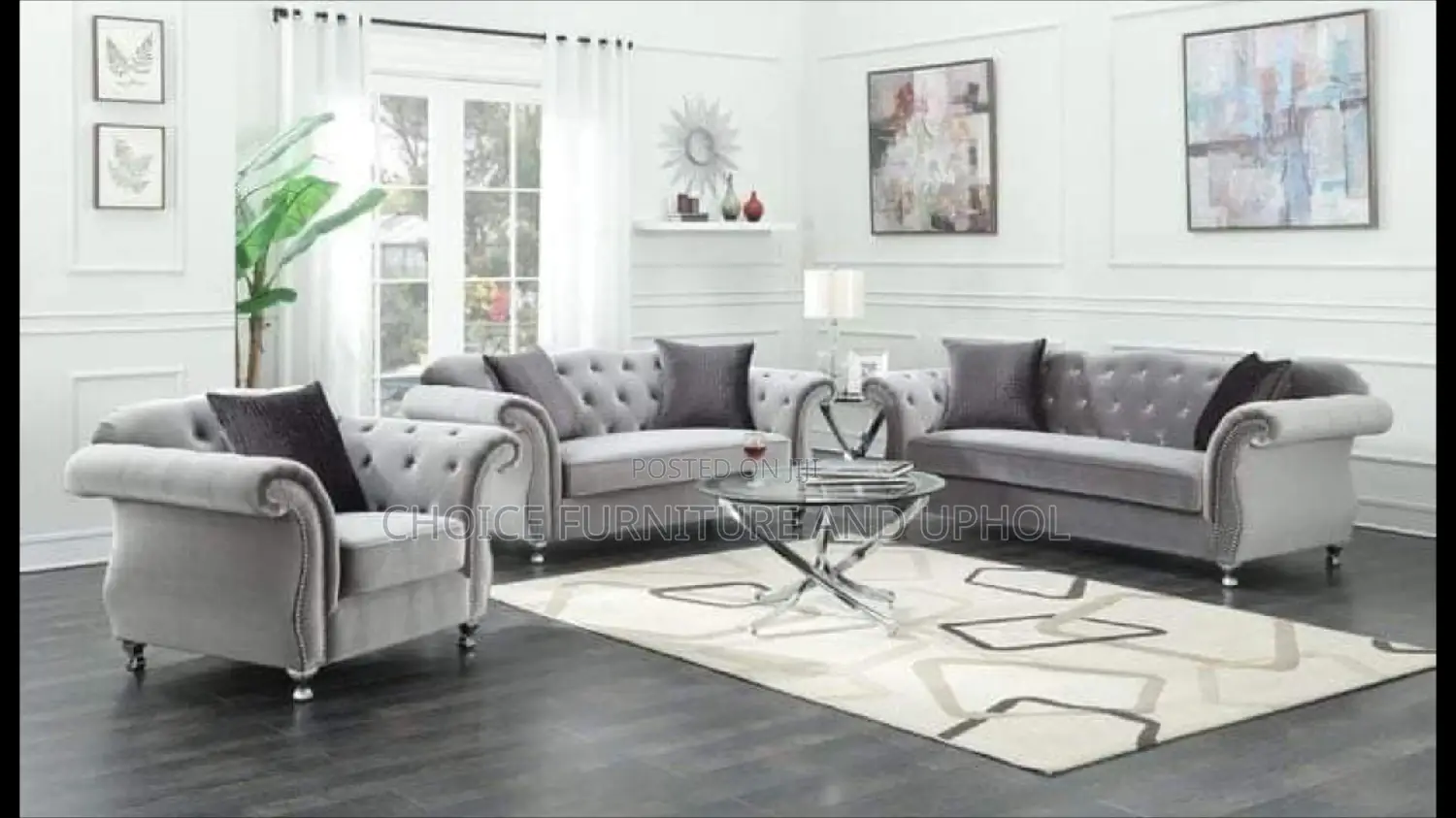 Quality 6 Seater Living Room Sofa.