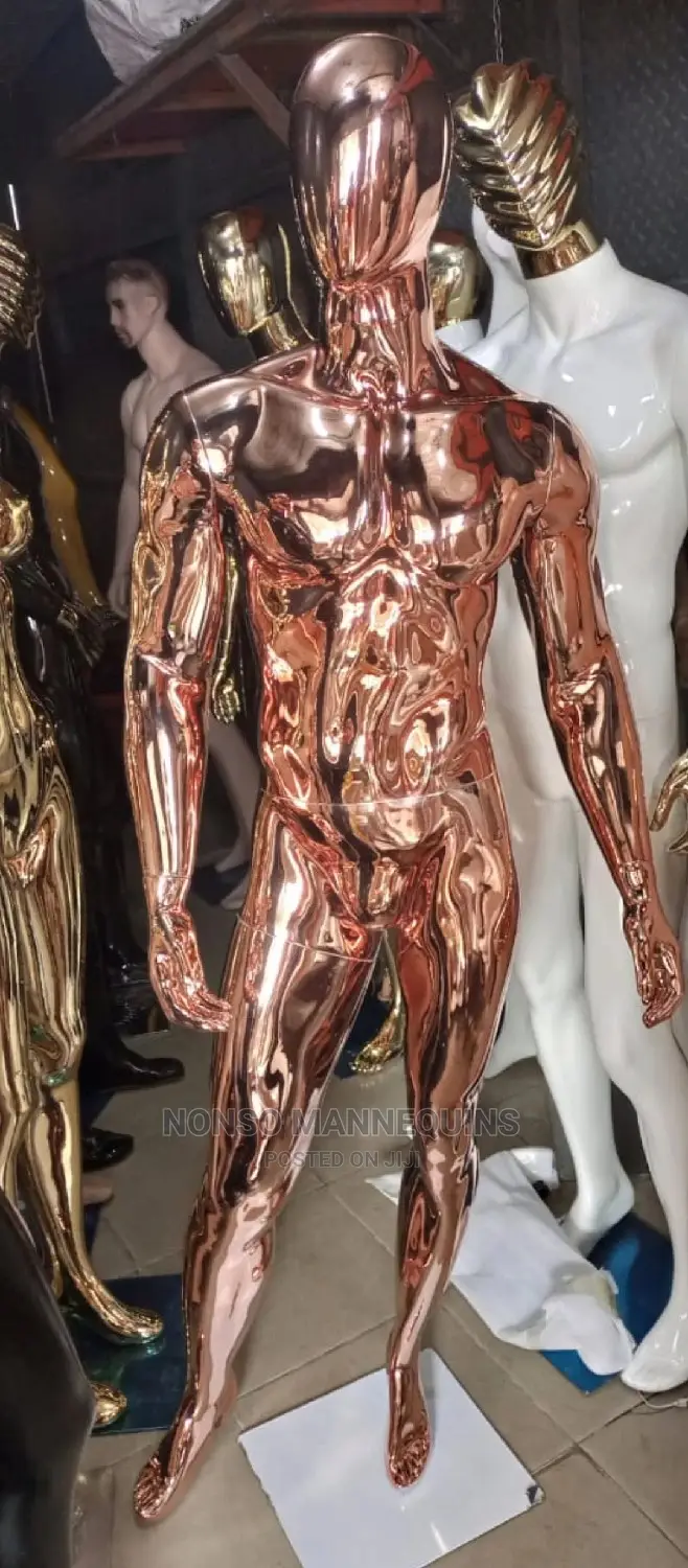 Rose Gold Full Body Huge Male MANNEQUIN