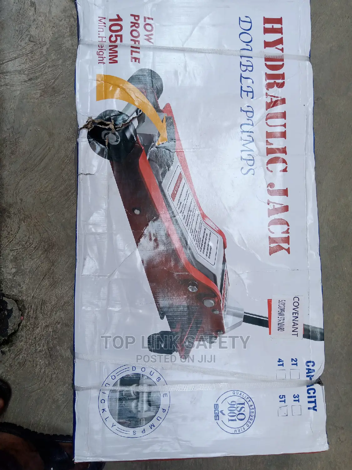 Hydraulic Jack 5 Ton Double Pumps. 105mm Mim Heights.