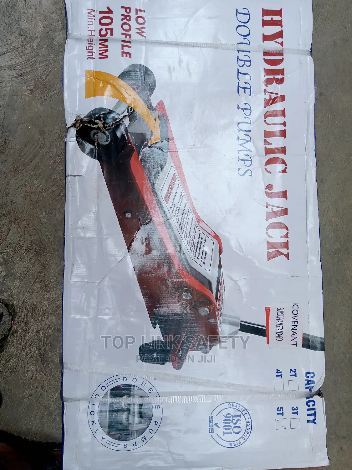 Hydraulic Jack 5 Ton Double Pumps. 105mm Mim Heights.