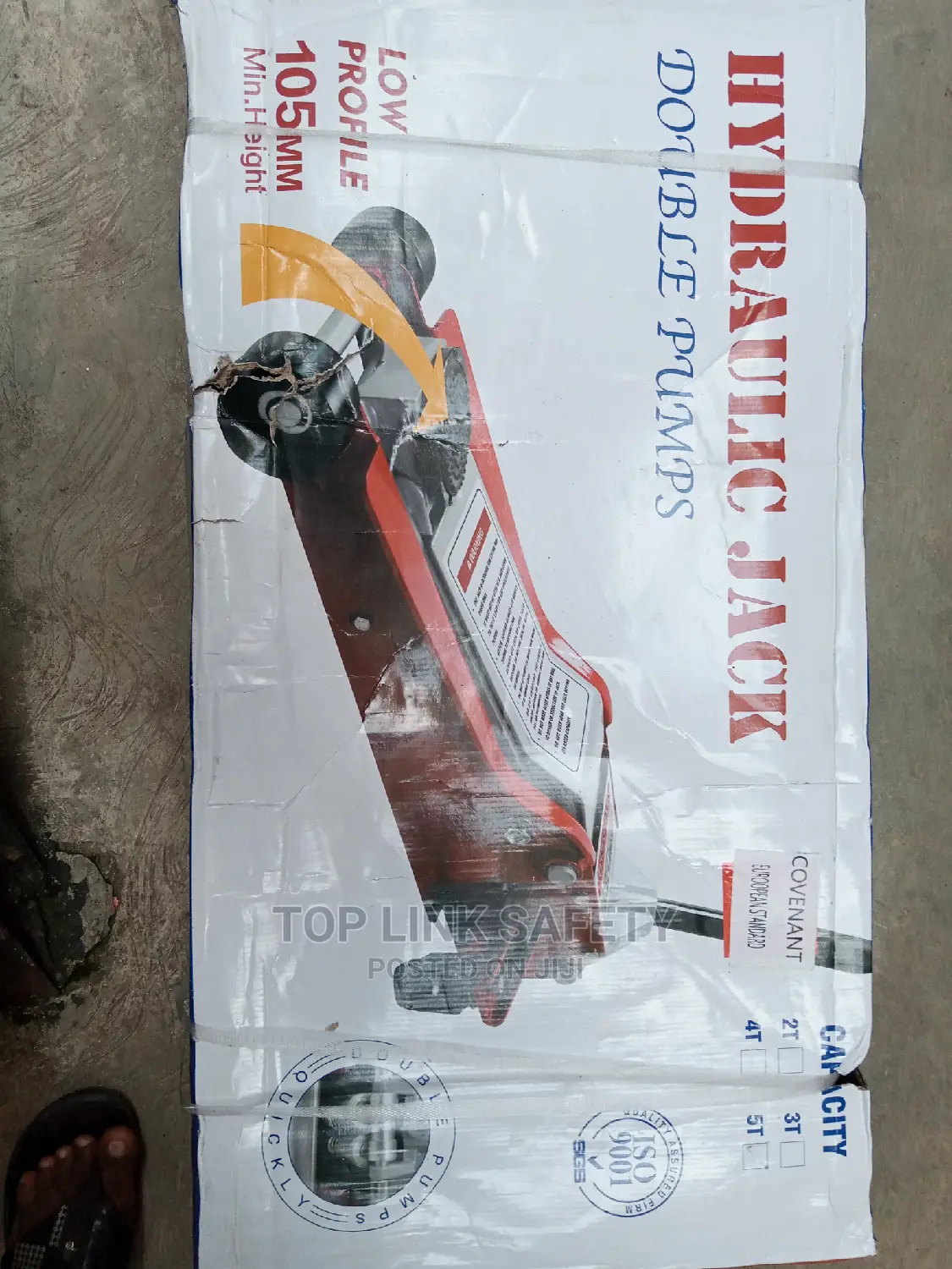 Hydraulic Jack 5 Ton Double Pumps. 105mm Mim Heights.