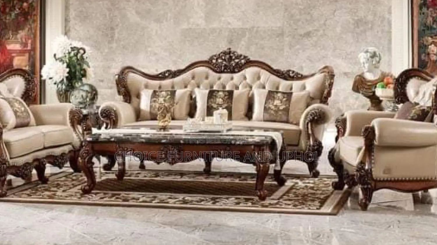 7 Seater Leather Living Room Leather Royal Chair