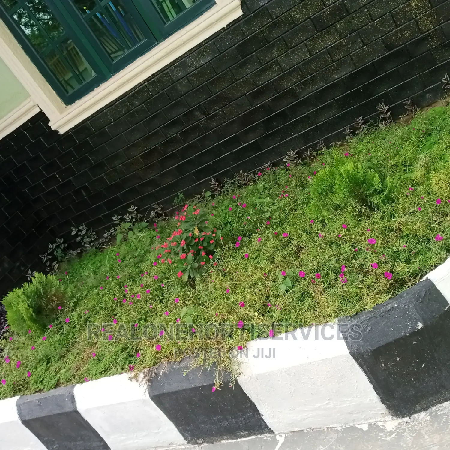 Green Space Area Around the House With Interlocks