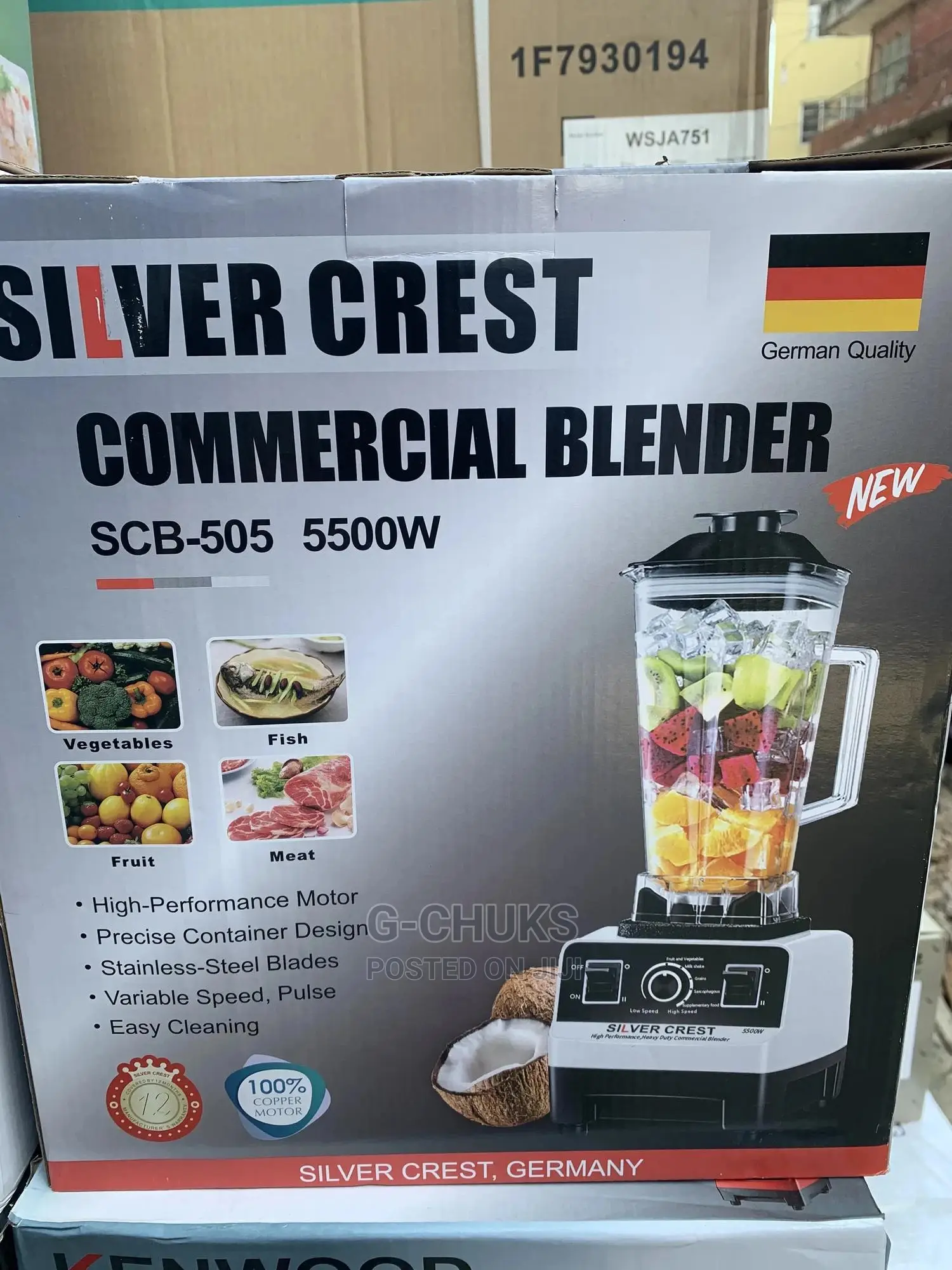 Silvercrest German Heavy-Duty Commercial Blender-5500w
