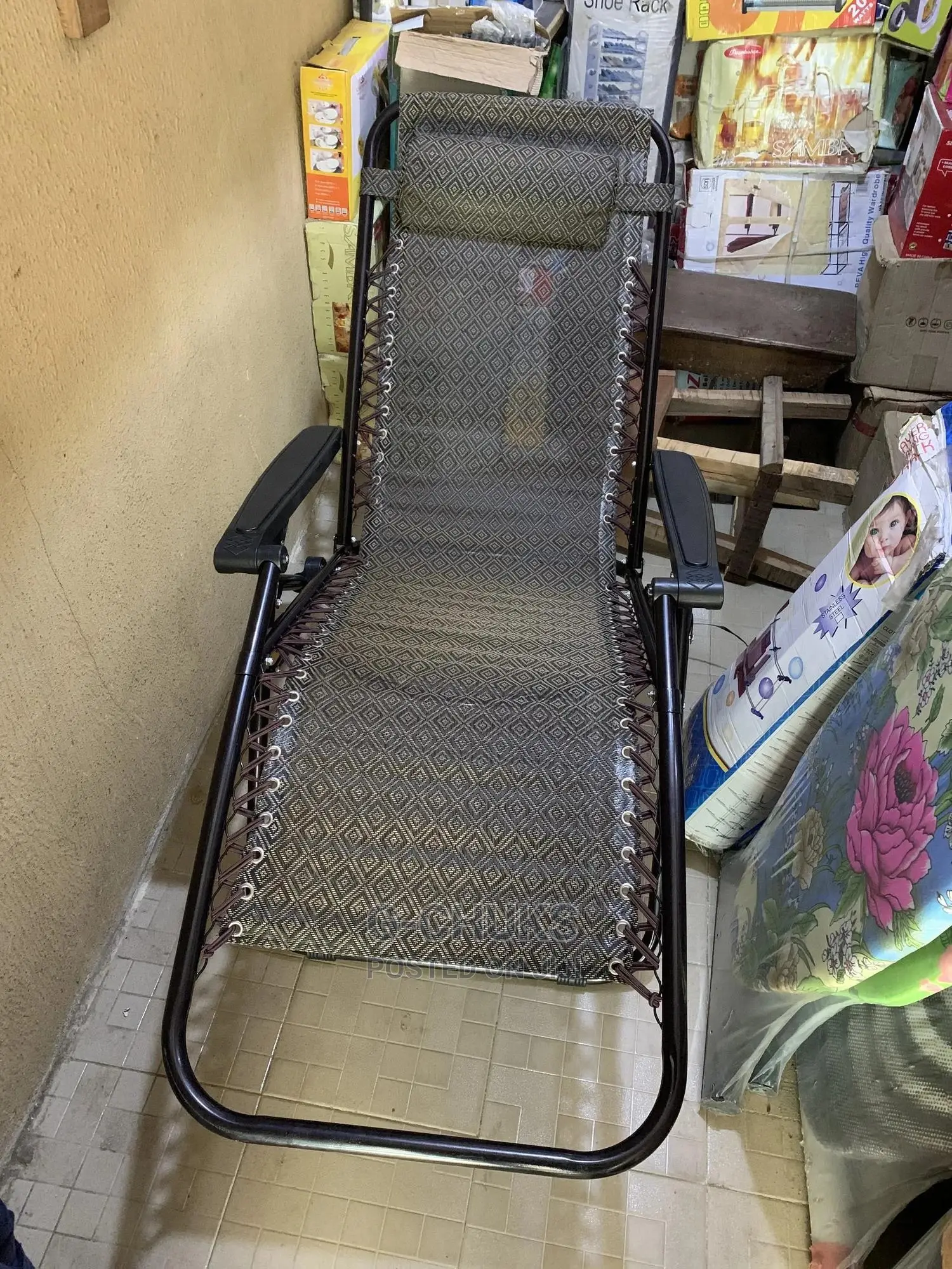 Big Improved Reclining Relaxer Foldable Chair
