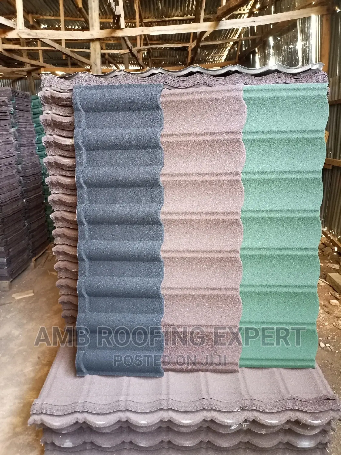 Amb Roofs Construction Stone Coated Roofingtiles Korea