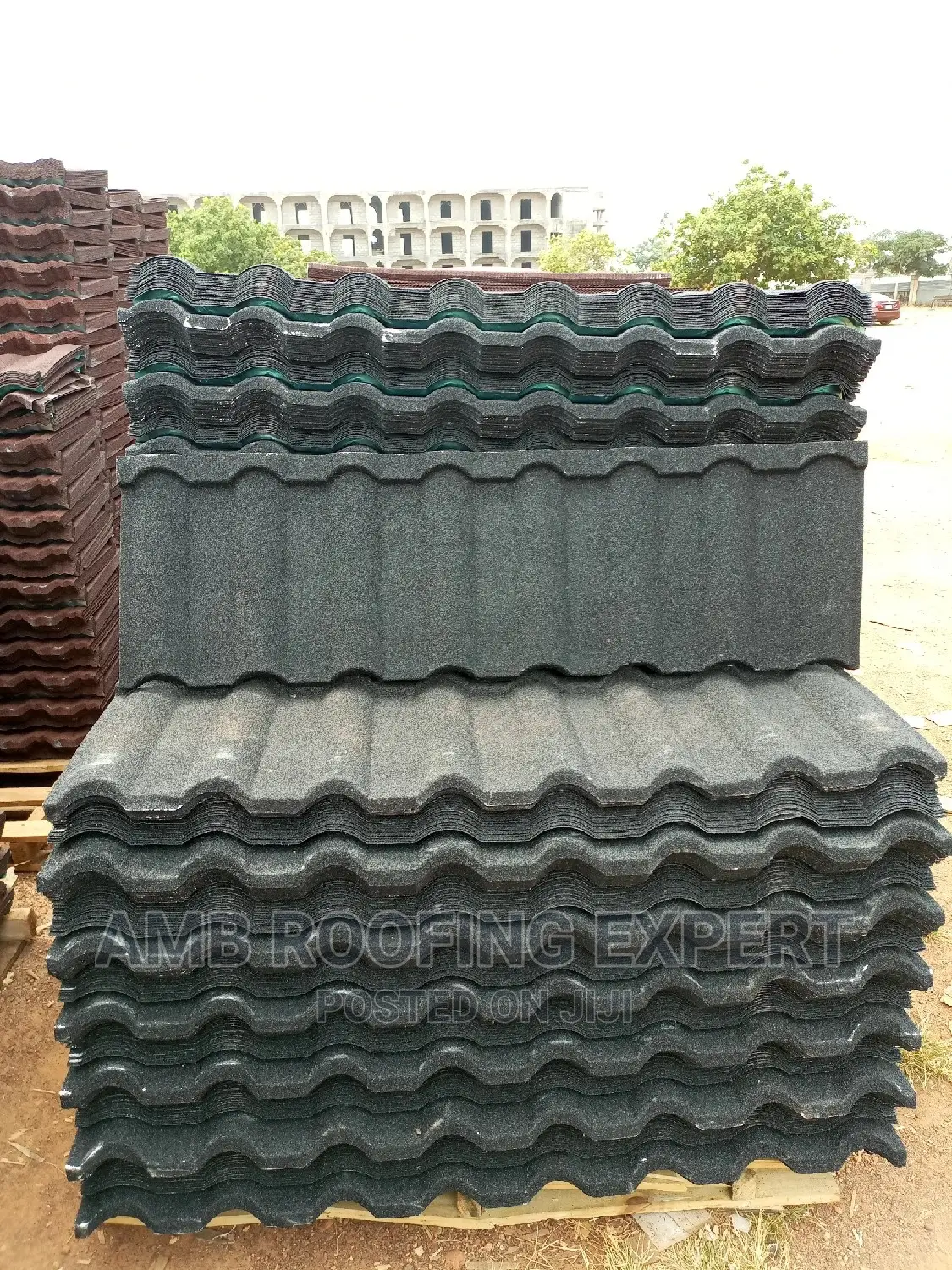 Amb Roofs Construction Stone Coated Roofingtiles Korea