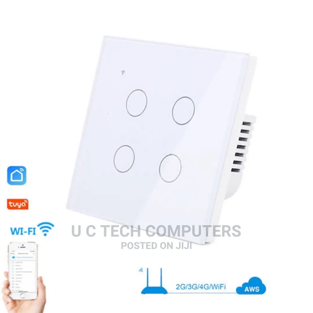 Standard Tuya APP Touch Switch,1/2/3/4 Gang Wifi Smart