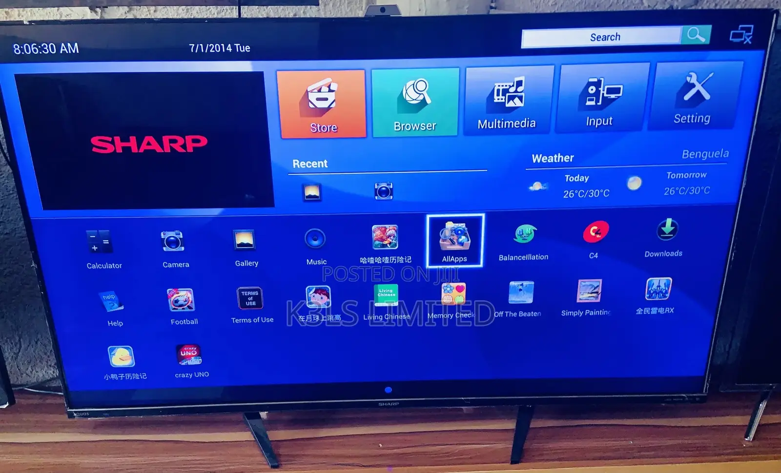 Sharp 55inch Smart Led Television