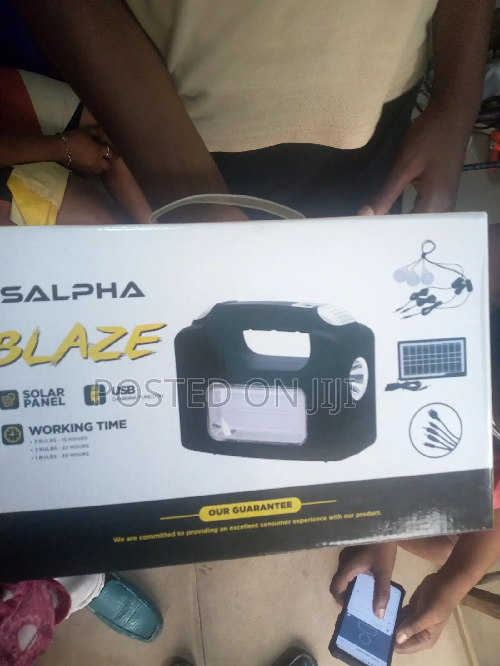 3 Lamp System Solar Rechargeble Lamp