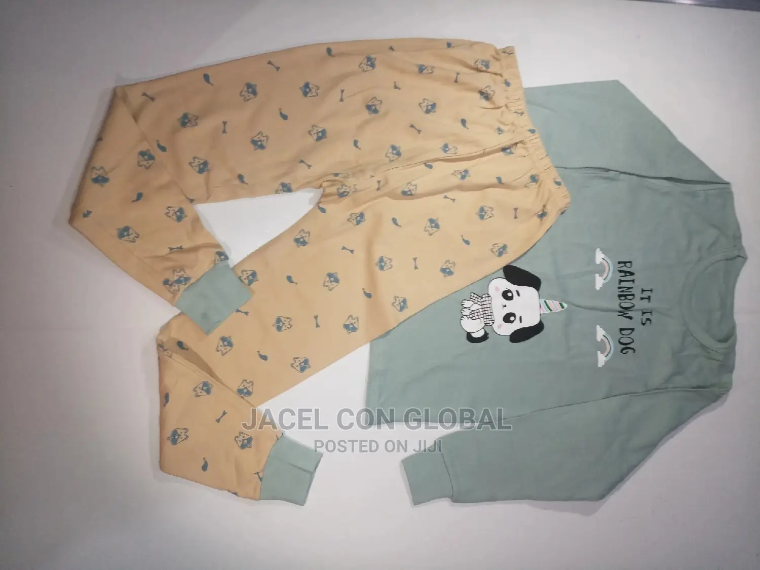 Kids Pyjamas Set Long Sleeves Trousers (8-10yrs)