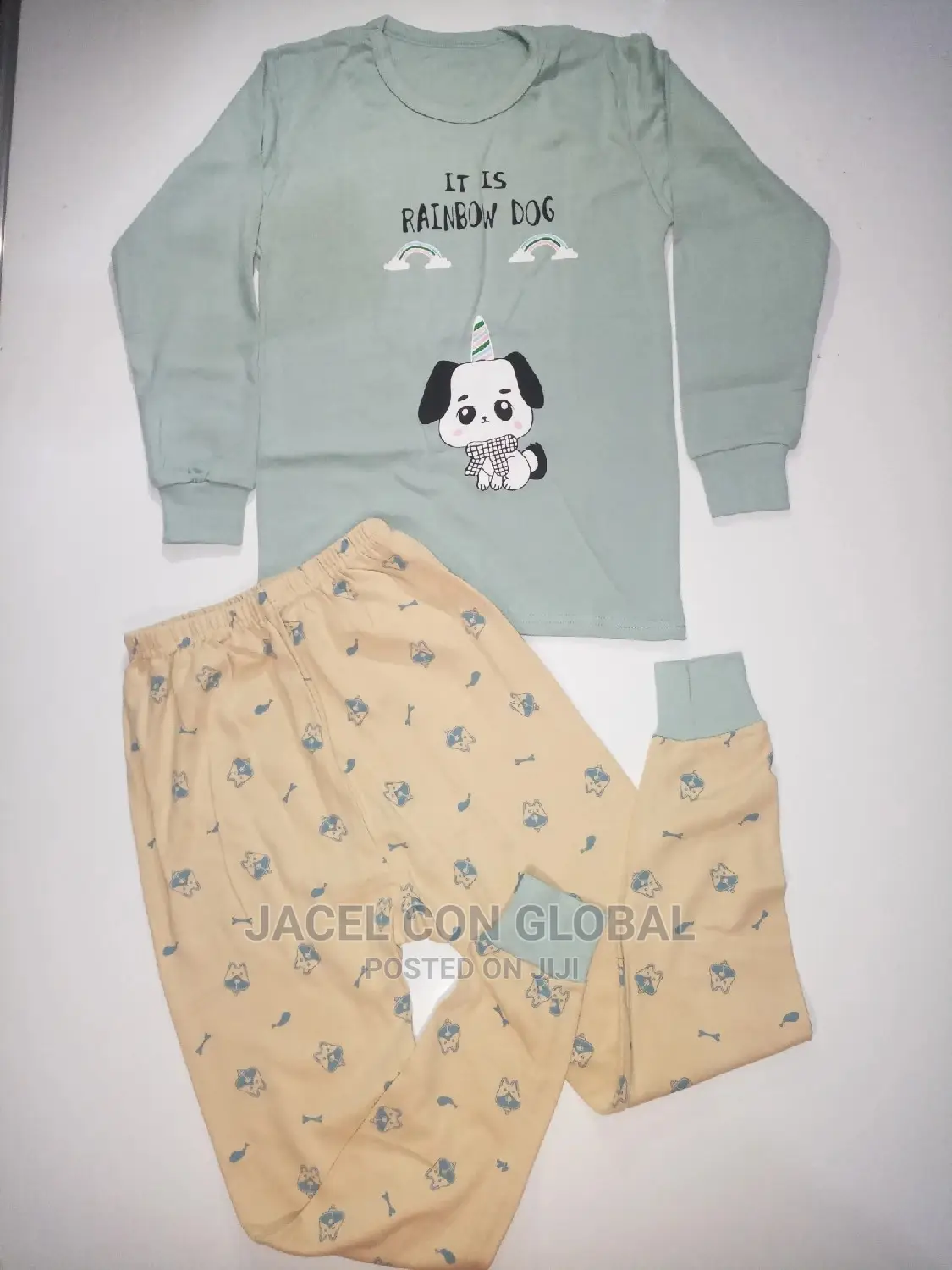 Kids Pyjamas Set Long Sleeves Trousers (8-10yrs)