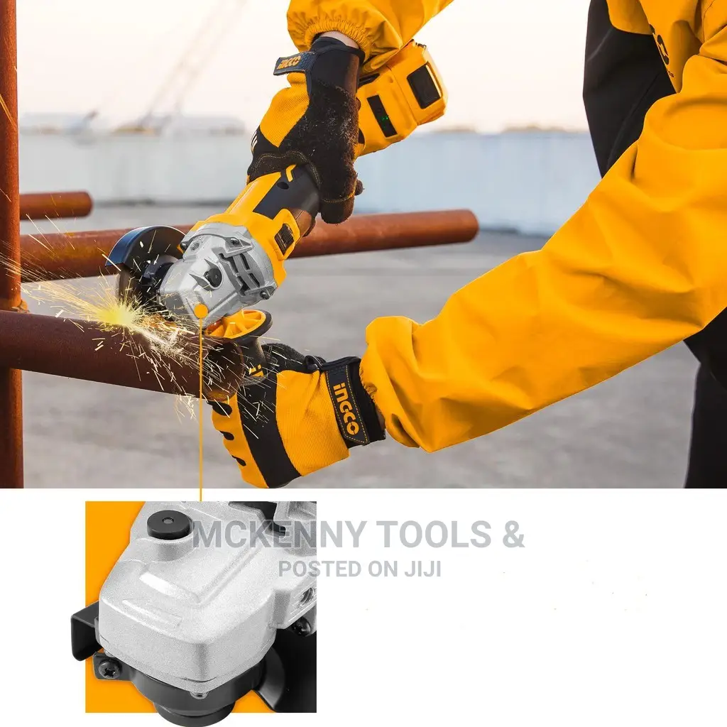 INGCO Lithium-Ion Angle Grinder With Brushless Motor