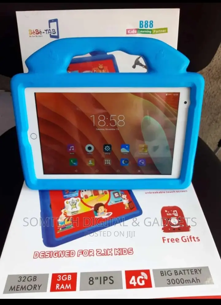 Kids Educational Tablet Bebe-Tab B88 Unbreakable Screen